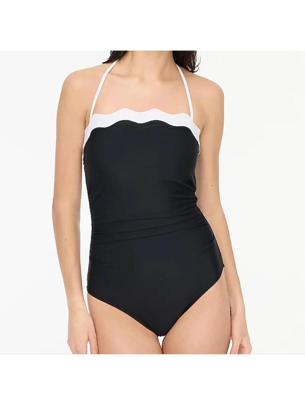 J Crew Scalloped One-piece Swimsuit